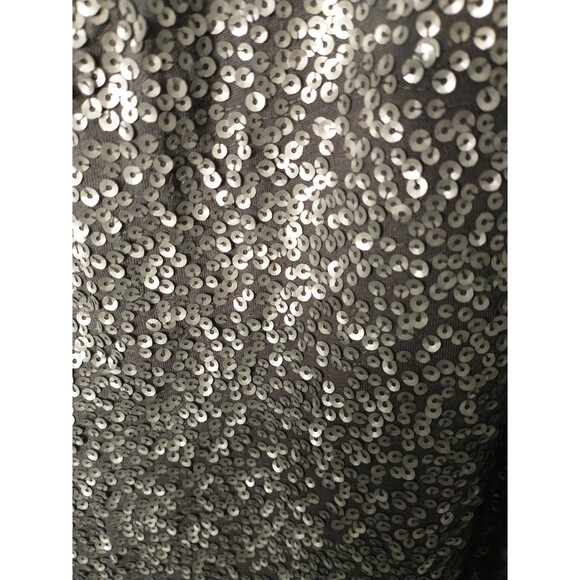 NWT J. Crew Gray Sequin Tank Top Women’s Large Sparkly Sleeveless Party Blouse - Picture 4 of 7